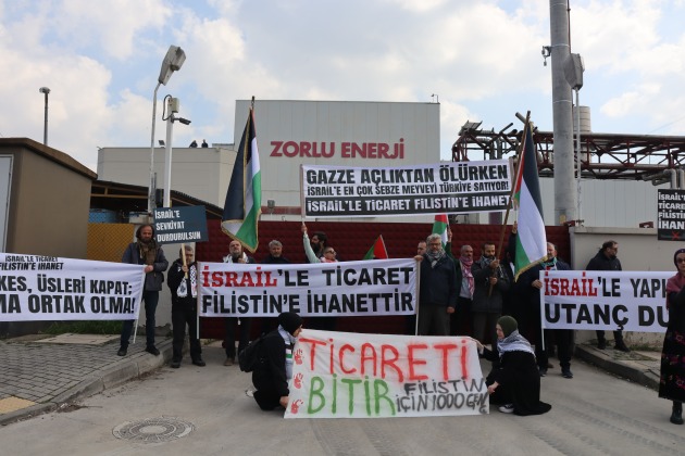 Bursa’da İsrail ile ticaret yapanları ifşa eylem! “İsrail’in elektrik tedarikçisi!”
