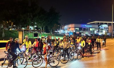 Bisiklet tutkunları iftar sonrası Uludağ’a pedal çevirdi