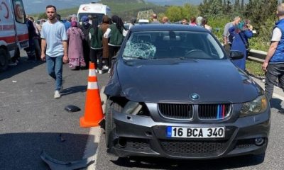 Bursa’da feci kaza; otomobil kadınlara çarptı