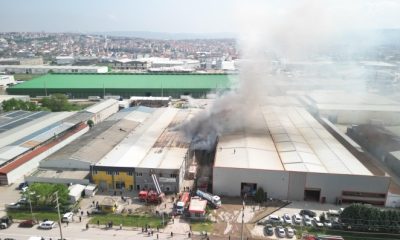 Sandalye fabrikası alevlere teslim oldu