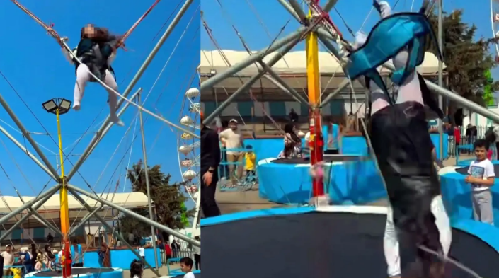 Lunaparkta dehşet anları…