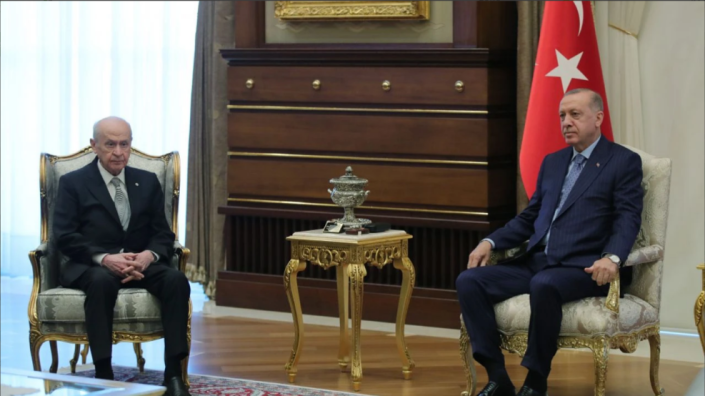 Cumhurbaşkanı Erdoğan, Bahçeli ile bir araya geldi