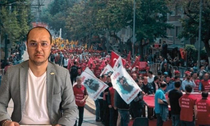 EMEP Bursa İl Başkanı Berkay Akkuş, birleşik ve güçlü 1 Mayıs için emek örgütlerine çağrı yaptı