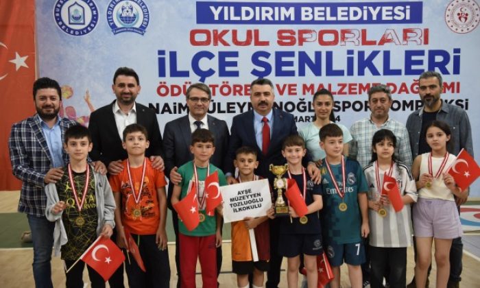 Yıldırım’da İlkokullu sporcular ödüllendirildi