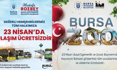 23 Nisan’da ulaşım ve Hayvanat Bahçesi ücretsiz olacak