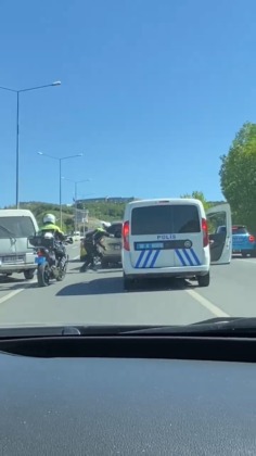 Film sahnelerini aratmayan kovalamaca