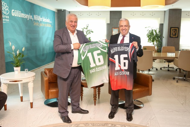 Nilüfer Belediyespor’un yeni yönetiminden Başkan Özdemir’e ziyaret