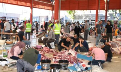 Osmangazi’de kurbanlıklar hijyenik ortamlarda kesildi