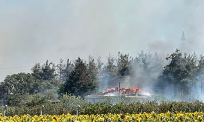 Uludağ Üniversitesine ait tesisin çatısı yandı