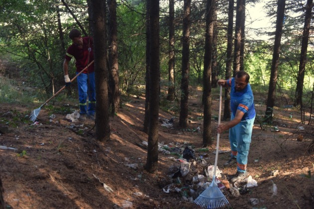 Yıldırım’da orman temizliği
