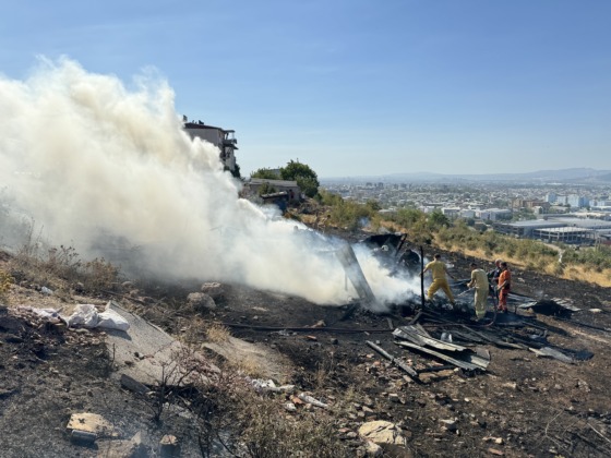 Bursa’da ormanlık alan büyük tehlike atlattı