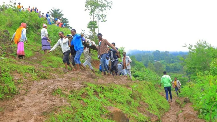 Etiyopya’da heyelan!