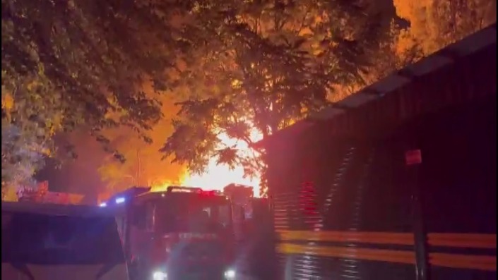 Bursa’da palet fabrikasında korkutan yangın