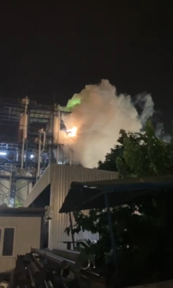 Kimyasal üretim yapan fabrikada amonyak sızıntısı