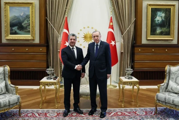 Cumhurbaşkanı Erdoğan, Barzani ile bir araya geldi