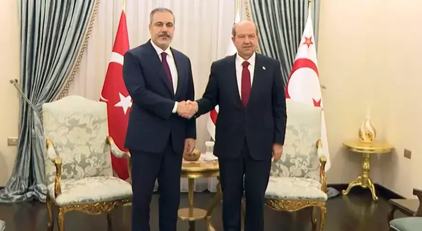 Bakan Fidan, KKTC Cumhurbaşkanı Tatar ile görüştü