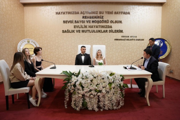 Osmangazi’de 6 bin 636 çift ‘Evet’ dedi