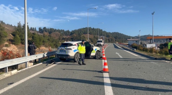Bursa’da polisten kaçarken kaza yaptı