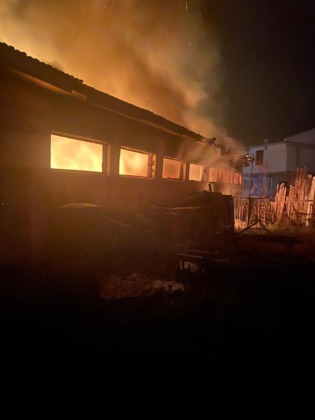 Bursa’da hayvan çiftliğinde yangın!