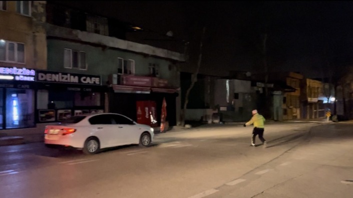 Bursa’da uygulama sırasında hareketli anlar!