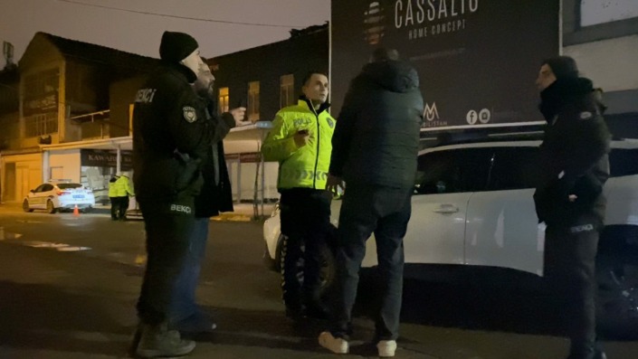 Uygulamadan kaçmak isterken ceza yağmuruna tutuldu