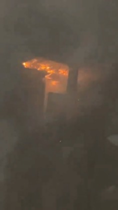 Çiftlikte çıkan yangında hayvanlar telef oldu