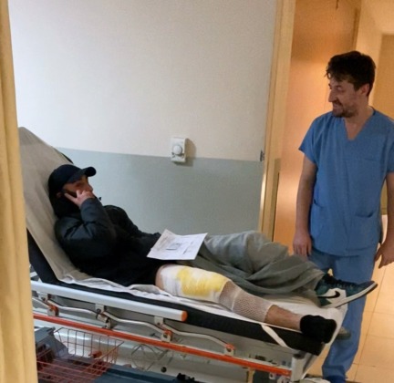 Usta birliğine giderken yaralandı!