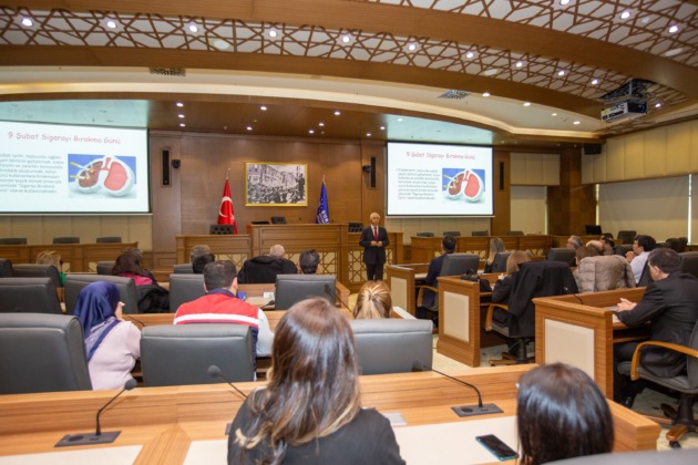 Bursa’da Belediye personeline sigaranın zararları anlatıldı