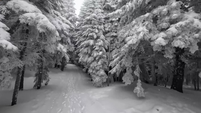 Uludağ’da kartpostallık görüntüler