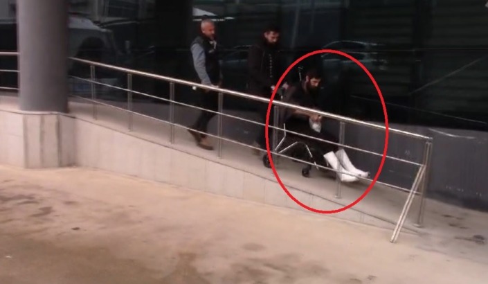 Polisten kaçmaya çalışırken 2 ayağını birden kırdı