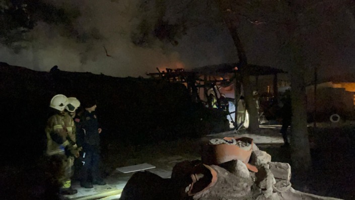 Bursa’da tarihi Kestel Kalesi’nde yangın çıktı