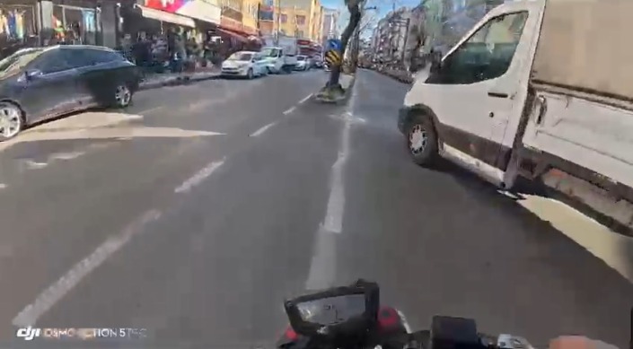 Kazadan kaçarken kaza yaptı