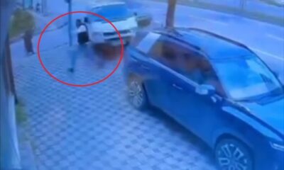 Bursa’da 2 araç arasında sıkışmaktan zıplayarak kurtuldu