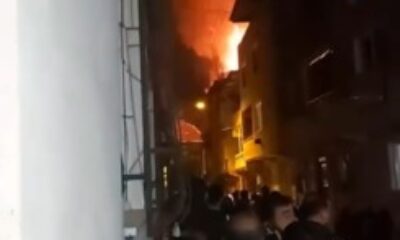 Bursa’da 3 katlı binada yangın paniği!