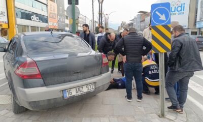 Bursa’da bisikletli çocuğa otomobil çarptı!