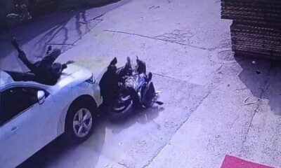 Otomobil ile çarpışan motosiklet sürücüsü yaralandı