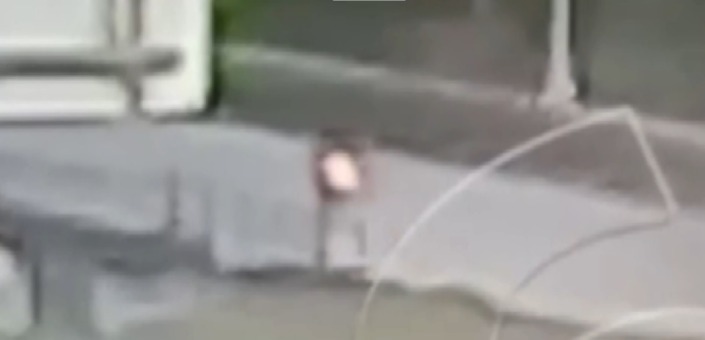 Kazada hayatını kaybeden motosiklet sürücüsünün kaza anı ortaya çıktı