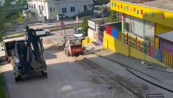 Bursa’da anaokulu önünde korku dolu anlar!