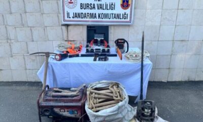 Bursa’da kaçak kazıya suçüstü!