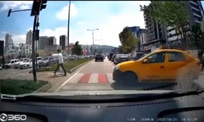 Bursa’da yolu uzatmak istemedi, yaya geçidini kullandı