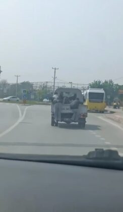 Bursa’da tehlikeli yolculuk