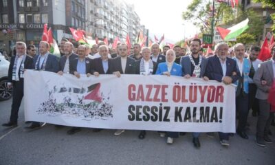 Bursa’da Filistin’e destek yürüyüşü