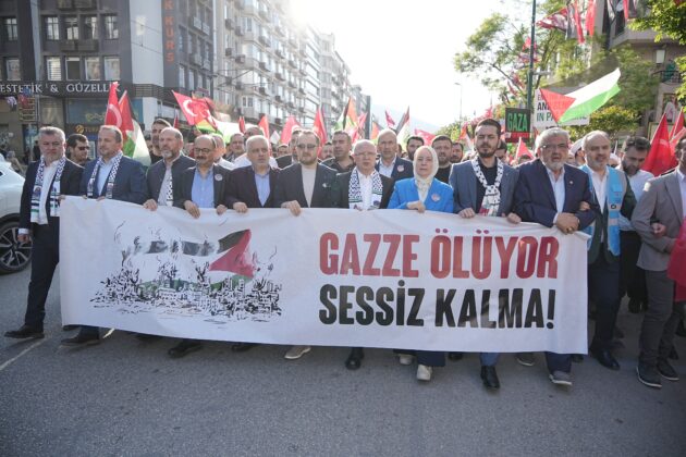 Bursa’da Filistin’e destek yürüyüşü