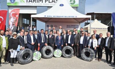 Bursa’da üreticiler sulama borularına kavuştu