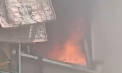 2 katlı binada çıkan yangın panik yarattı