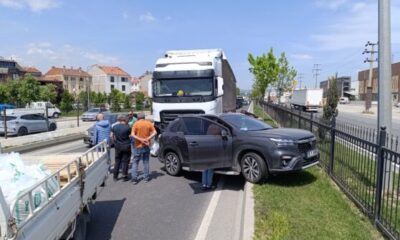 Bursa’da TIR’la cip çarpıştı