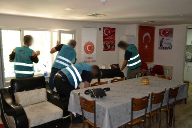 Hükümlülerden Şehit Aileleri Vakfı’nda temizlik desteği