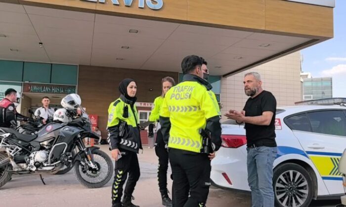 Polisle alkollü sürücü arasında ilginç diyalog