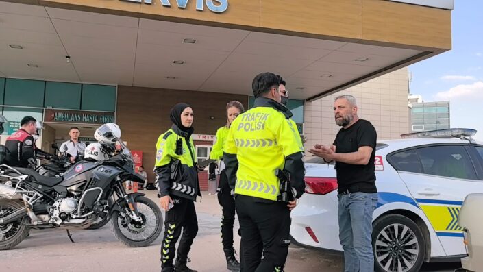 Polisle alkollü sürücü arasında ilginç diyalog