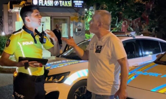 Alkollü sürücü polisleri sabır testinden geçirdi